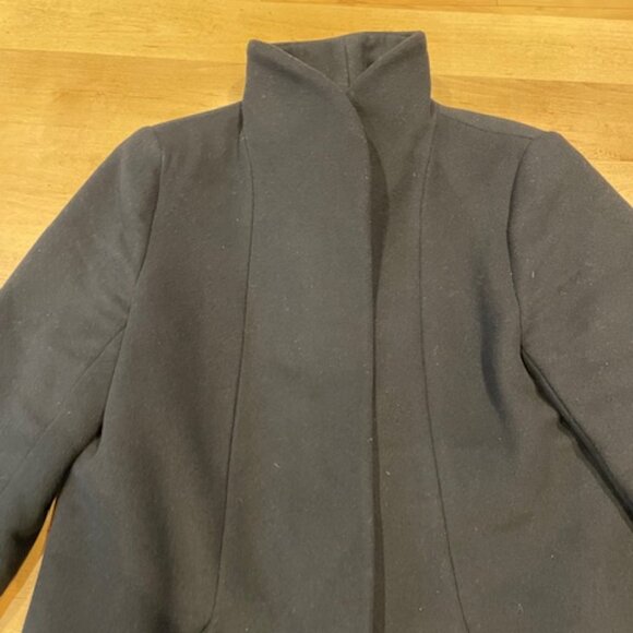 Gorgeous Aritzia Wilfred Wool Cashmere Cocoon Coat – Black – Size Large - Picture 7 of 14